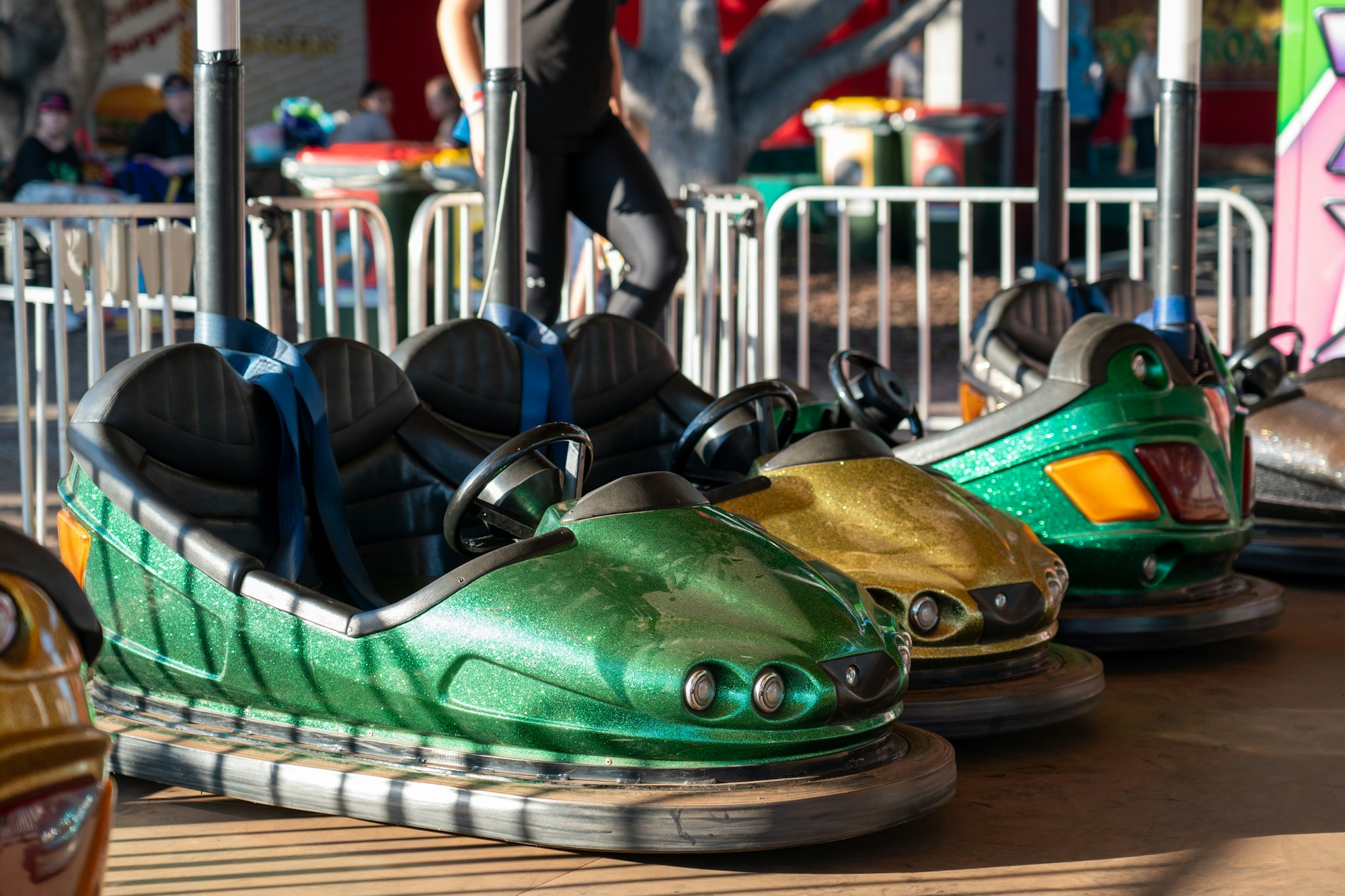 bumper dodgem cars at a local country fair